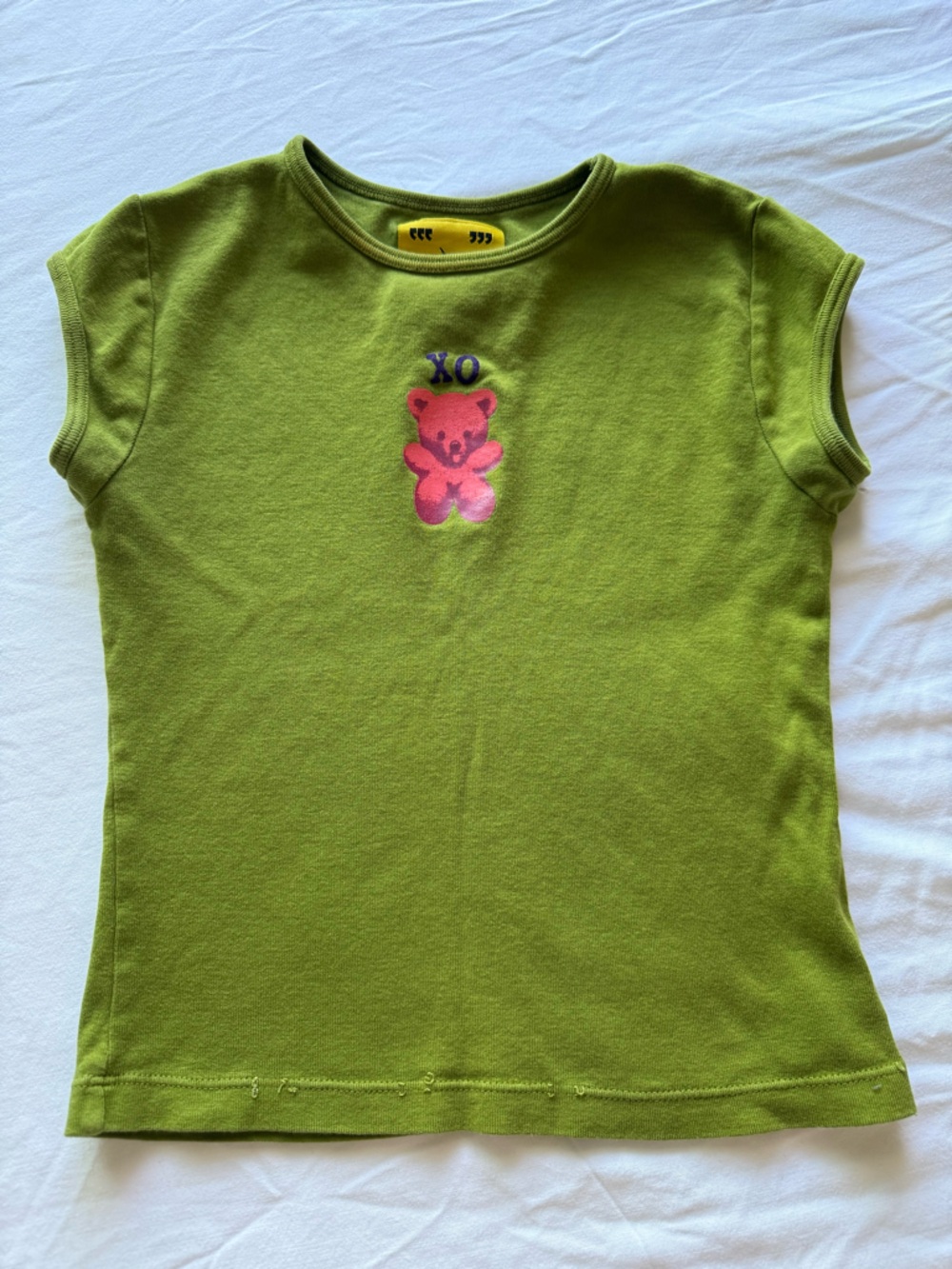 UNIF Women’s Graphic Green Cotton Baby Tee Sz. XS